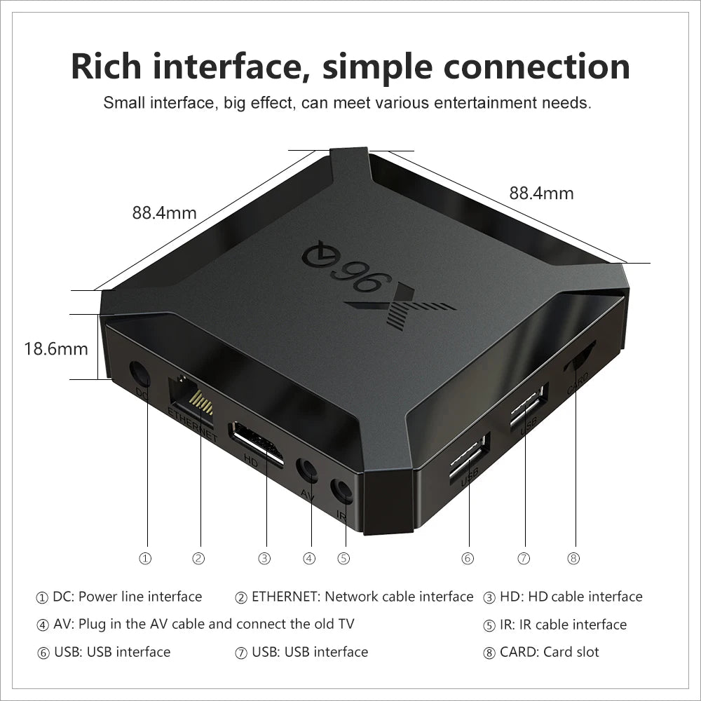 Smart TV Box X96Q Android 10.0