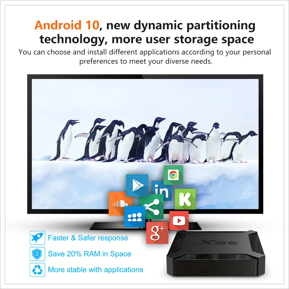 Smart TV Box X96Q Android 10.0