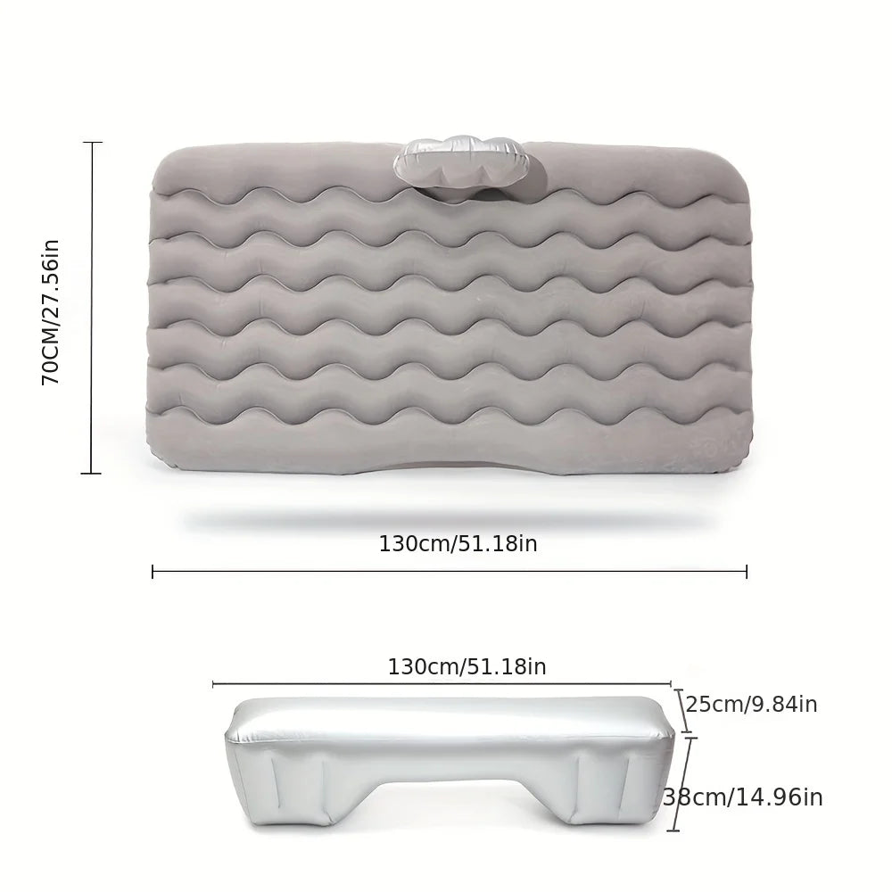 Matelas de voyage gonflable à Air pour voiture, lit universel pour siège arrière, canapé multifonctionnel, oreiller, tapis de Camping en plein Air