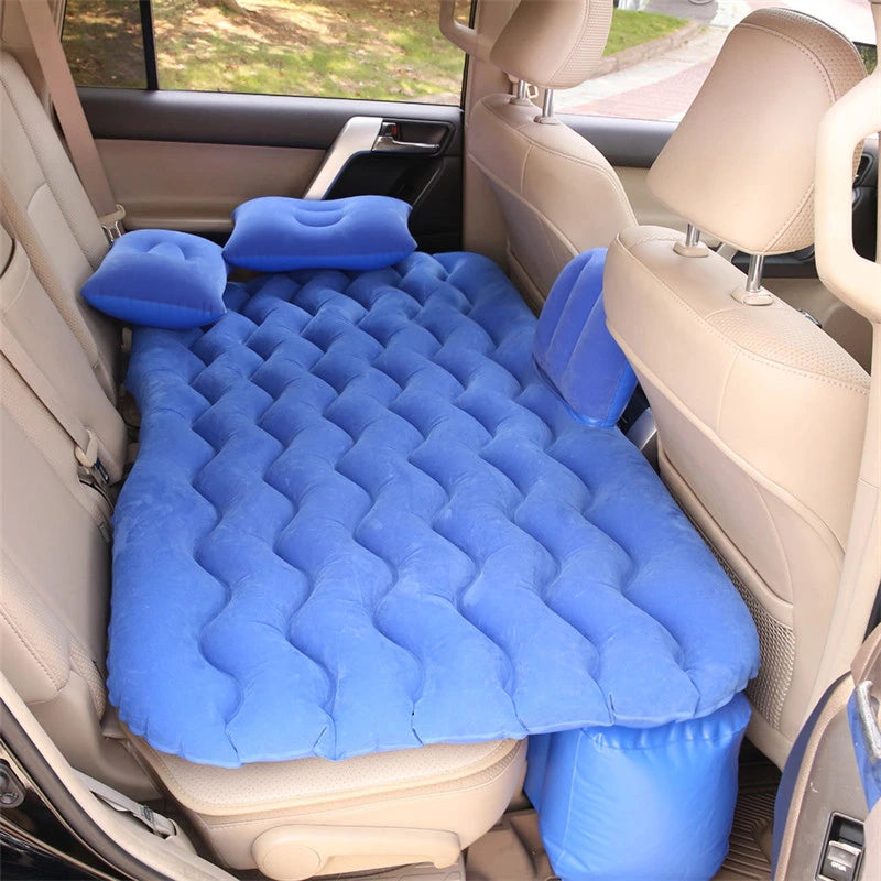 Matelas de voyage gonflable à Air pour voiture, lit universel pour siège arrière, canapé multifonctionnel, oreiller, tapis de Camping en plein Air